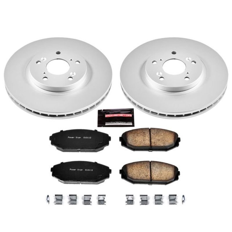 Power Stop 01-02 Acura MDX Front Z17 Evolution Geomet Coated Brake Kit - RPL Performance