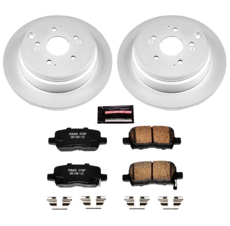 Power Stop 02-04 Honda Odyssey Rear Z17 Evolution Geomet Coated Brake Kit - RPL Performance