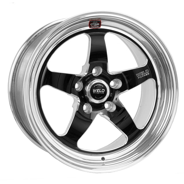 Weld S71 17x8 / 5x4.5 BP / 6.3in. BS Black Wheel (Medium Pad) - Non-Beadlock - RPL Performance