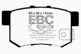 EBC 10-12 Acura RDX 2.3 Turbo Yellowstuff Rear Brake Pads - RPL Performance