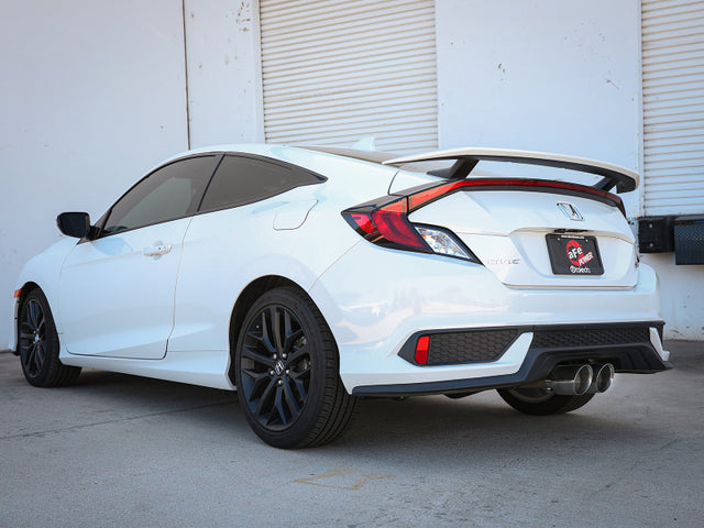 aFe Takeda 2.5in 304SS Cat-Back Exhaust System 17-20 Honda Civic SI Coupe L4-1.5L (t) - Polished Tip - RPL Performance