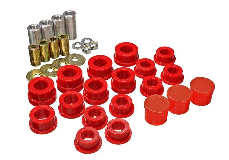 Energy Suspension 93-98 Toyota Supra Front Control Arm Bushing Set - Red - RPL Performance