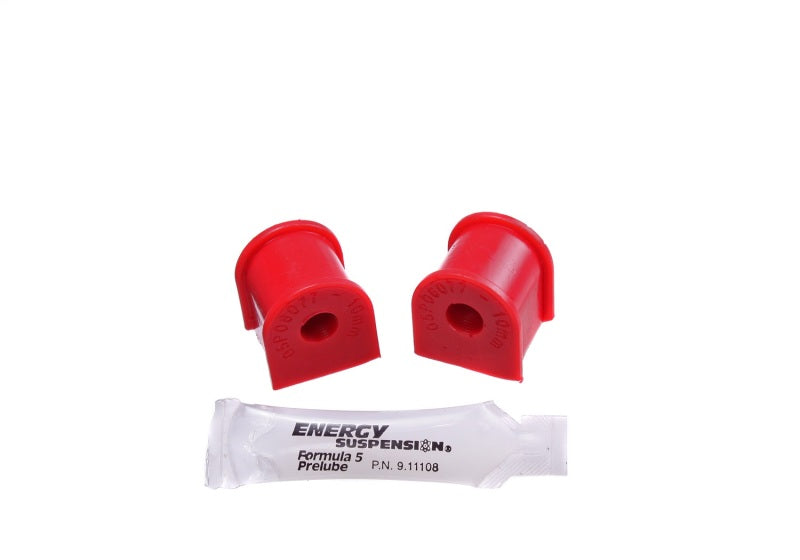 Energy Suspension 06-11 Honda Civic (Excl Si) 10mm Rear Sway Bar Bushings - Red - RPL Performance