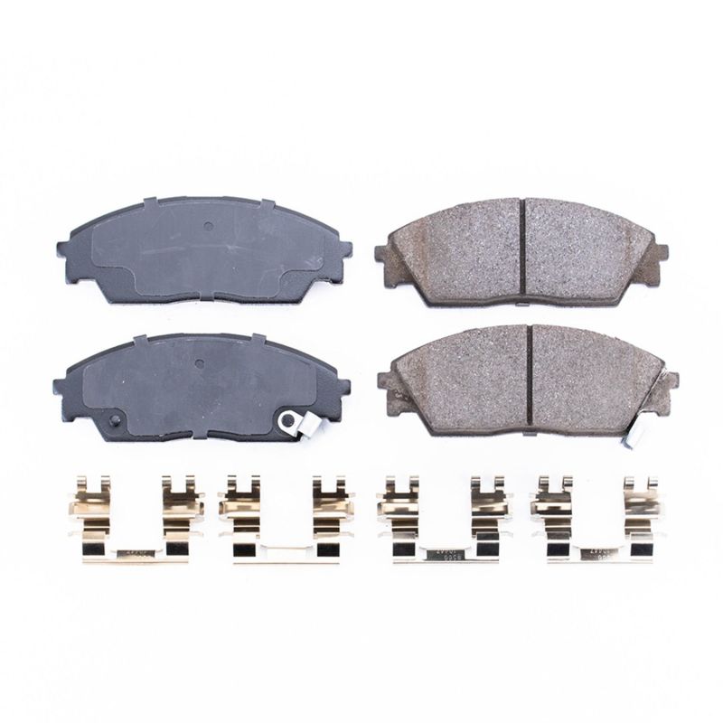 Power Stop 90-91 Honda Civic Front Z17 Evolution Ceramic Brake Pads w/Hardware - RPL Performance