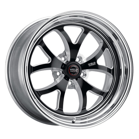 Weld S76 17x5 / 5x4.5 BP / 2.2in. BS Black Wheel (High Pad) - Non-Beadlock - RPL Performance