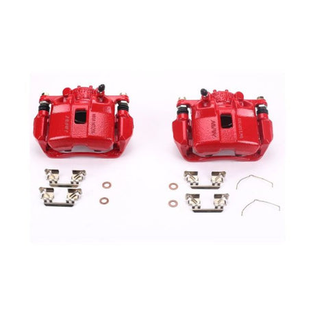 Power Stop 13-15 Acura ILX Front Red Calipers w/Brackets - Pair - RPL Performance