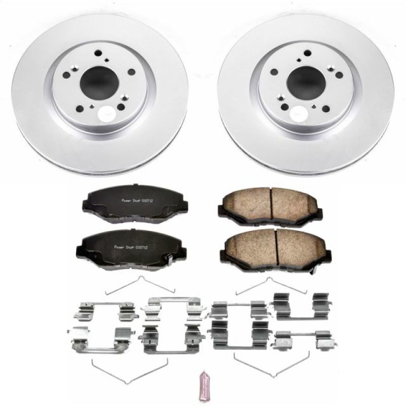 Power Stop 12-16 Honda CR-V Front Z17 Evolution Geomet Coated Brake Kit - RPL Performance