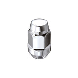 McGard Hex Lug Nut (Cone Seat Bulge Style) M12X1.5 / 3/4 Hex / 1.45in. Length (4-Pack) - Chrome - RPL Performance