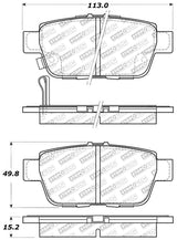 StopTech 06-14 Honda Ridgeline Street Select Rear Brake Pads