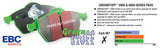 EBC 07-10 BMW X5 3.0 Greenstuff Front Brake Pads - RPL Performance