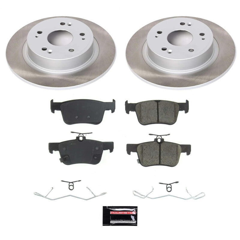 Power Stop 18-22 Honda Accord Rear Semi-Coated Rotor Kit - RPL Performance