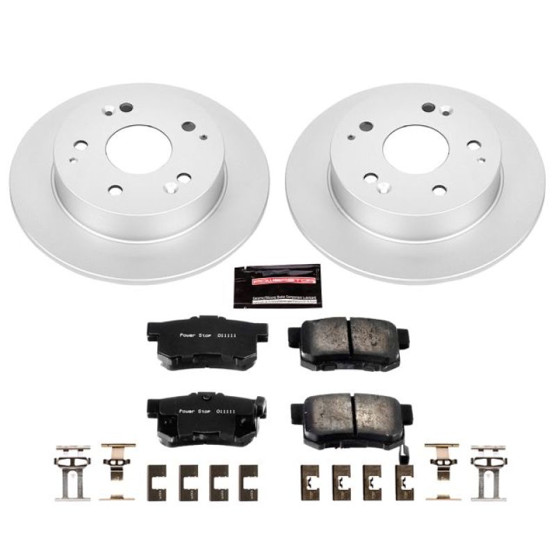 Power Stop 97-01 Acura Integra Rear Z17 Evolution Geomet Coated Brake Kit - RPL Performance