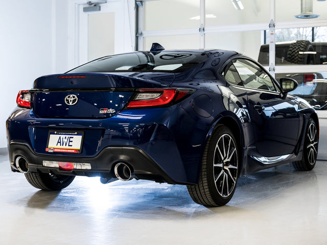 AWE Subaru BRZ/ Toyota GR86/ Toyota 86 Touring Edition Cat-Back Exhaust- Chrome Silver Tips - RPL Performance