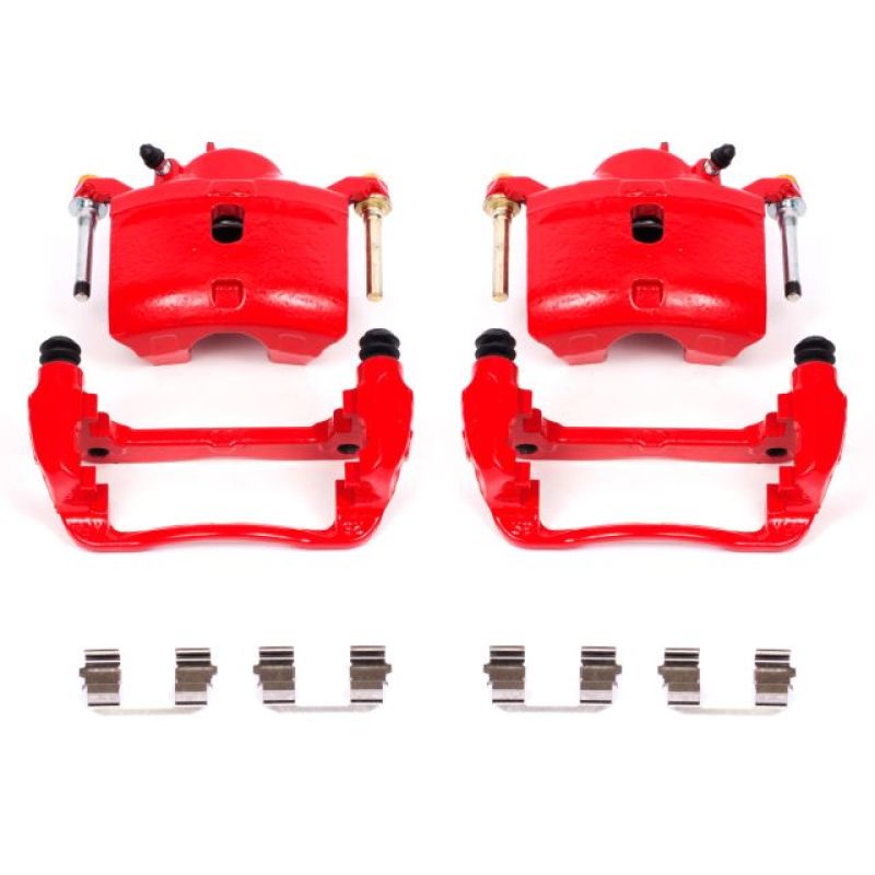 Power Stop 13-15 Acura ILX Front Red Calipers w/Brackets - Pair - RPL Performance