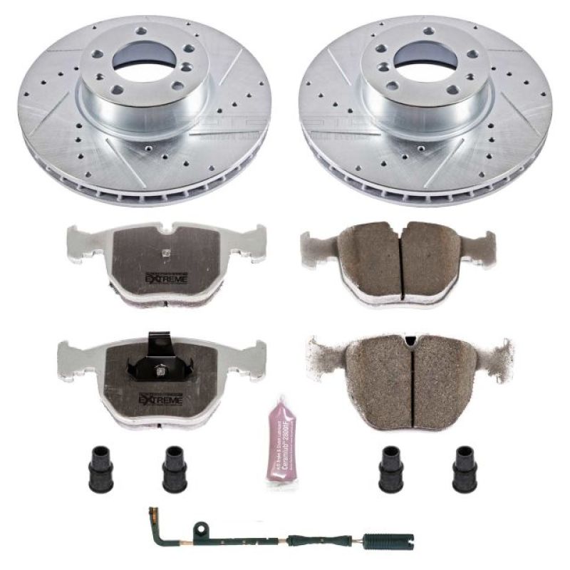 Power Stop 97-00 BMW 540i Front Z26 Street Warrior Brake Kit - RPL Performance