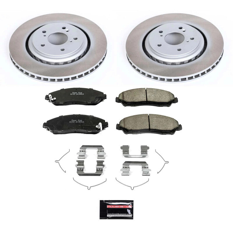 Power Stop 14-16 Acura MDX Front Semi-Coated Rotor Kit