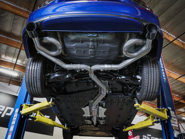 aFe POWER Takeda 22-23 Honda Civic Si I4-1.5L (t) 2.5in to 3in 304 SS CB Exhaust - Blue Flame Tips - RPL Performance