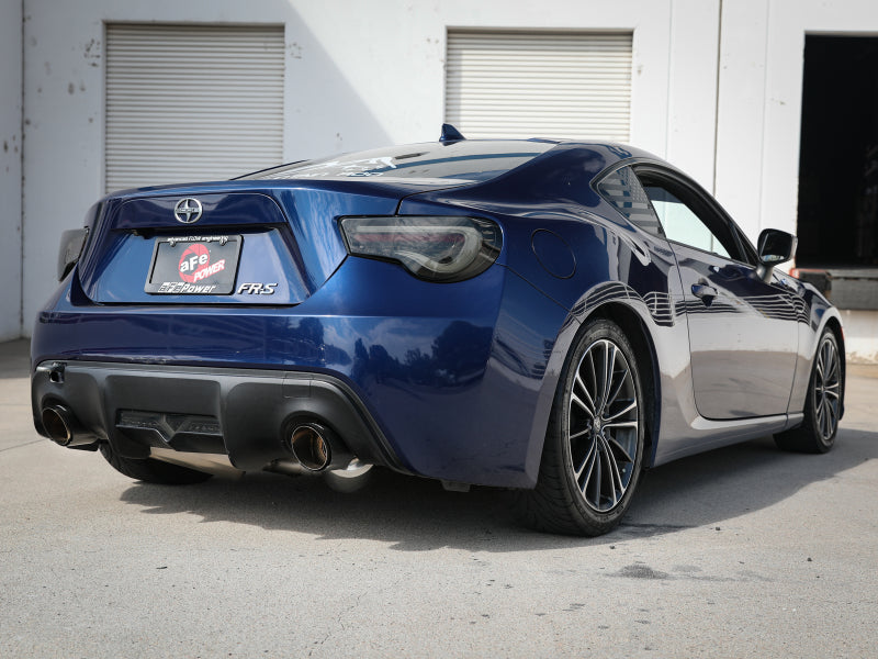 aFe Takeda Exhaust Axle-Back 13-15 Scion FRS / Subaru BRZ 304SS Carbon Fiber Dual Tips Exhaust - RPL Performance