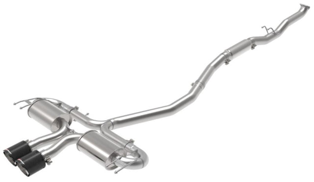 aFe Takeda 3in 304 SS Cat-Back Exhaust System w/CF Tips 17-20 Honda Civic Sport L4-1.5L (t) - RPL Performance