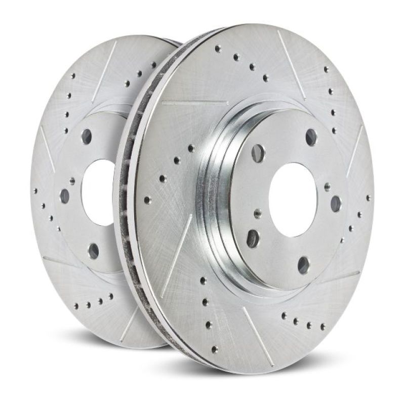 Power Stop 01-03 BMW 525i Rear Evolution Drilled & Slotted Rotors - Pair - RPL Performance