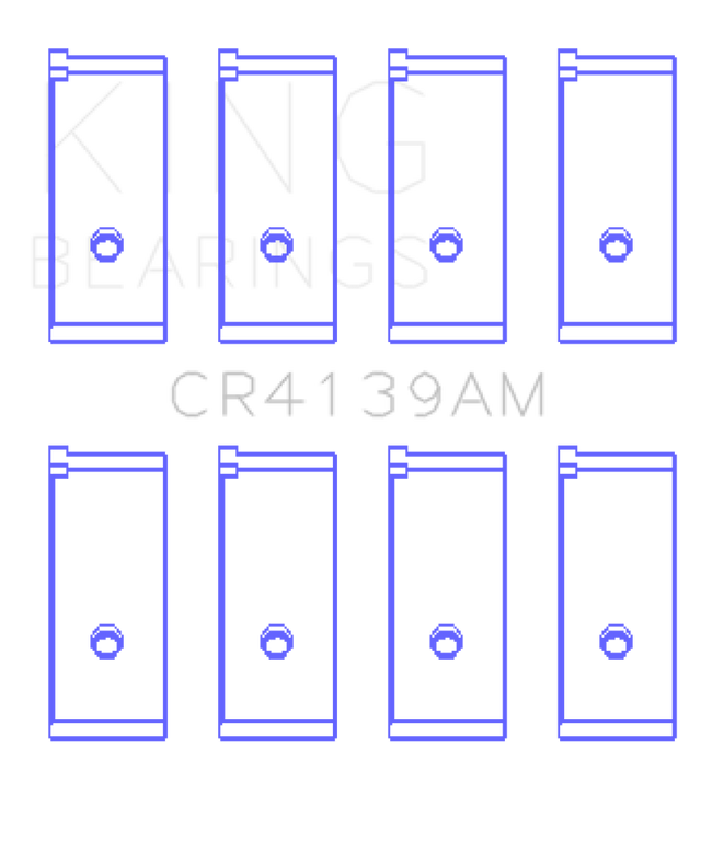 King Honda 91CI/1.5L D15A2/D15A3/D15B1/D15B2/D15B7/D15B8/D15Z1 (Size +0.50) Rod Bearing Set - RPL Performance