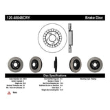 Stoptech 00-09 Honda S2000 Front CRYO-STOP Rotor