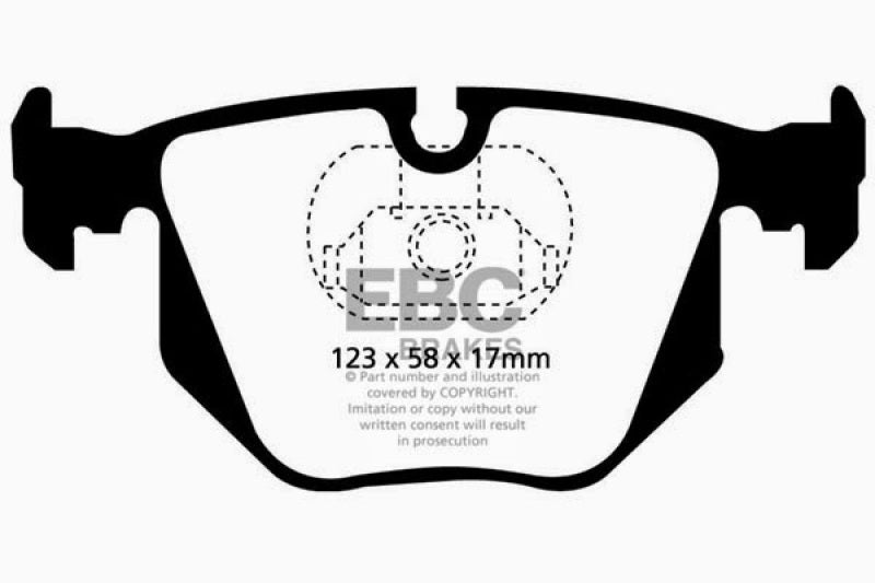 EBC 04-06 BMW X3 2.5 (E83) Greenstuff Rear Brake Pads - RPL Performance