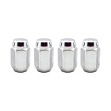 McGard Hex Lug Nut (Cone Seat) M12X1.5 / 13/16 Hex / 1.5in. Length (4-Pack) - Chrome - RPL Performance