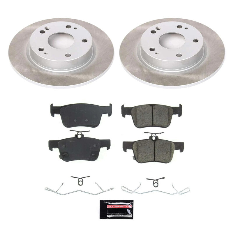 Power Stop 19-22 Honda Insight Rear Semi-Coated Rotor Kit - RPL Performance