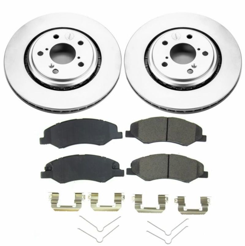 Power Stop 18-19 Honda Odyssey Front Z17 Evolution Geomet Coated Brake Kit - RPL Performance