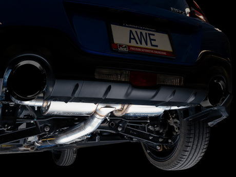 AWE Subaru BRZ/ Toyota GR86/ Toyota 86 Touring Edition Cat-Back Exhaust- Diamond Black Tips - RPL Performance