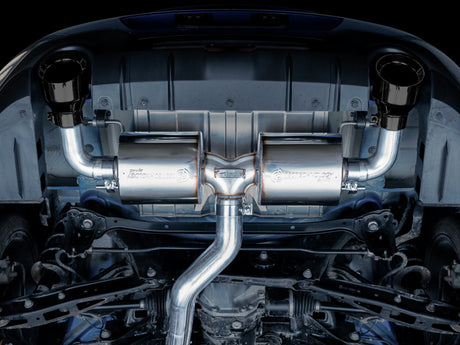 AWE Subaru BRZ/ Toyota GR86/ Toyota 86 Touring Edition Cat-Back Exhaust- Diamond Black Tips - RPL Performance