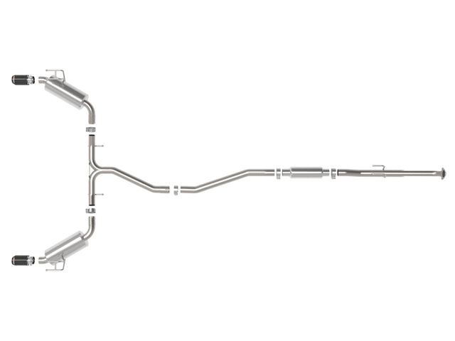 aFe Takeda 2.5in 304 SS Cat-Back Exhaust System w/CF Tips 2022+ Honda Civic L4-1.5L (t) - RPL Performance