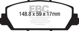 EBC 12+ Acura RDX 3.5 Yellowstuff Front Brake Pads - RPL Performance