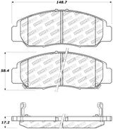 StopTech Performance 03-07 Honda Accord V6 A/T Front Brake Pads