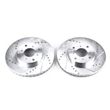 Power Stop 93-96 Honda Prelude Front Evolution Drilled & Slotted Rotors - Pair