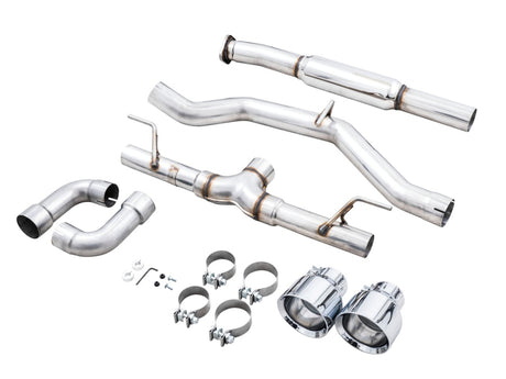 AWE Subaru BRZ/ Toyota GR86/ Toyota 86 Track Edition Cat-Back Exhaust- Chrome Silver Tips - RPL Performance