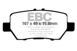 EBC 05-08 Acura RL 3.5 Greenstuff Rear Brake Pads - RPL Performance