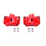 Power Stop 12-15 Honda Civic Front Red Calipers w/Brackets - Pair - RPL Performance