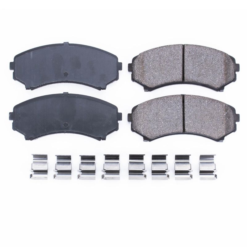 Power Stop 2002 Honda Passport Front Z17 Evolution Ceramic Brake Pads w/Hardware - RPL Performance