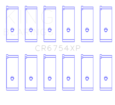 King Toyota/Lexus 2JZGE/2JZGTE 3.0L (Size 0.25mm) Performance Rod Bearing Set - RPL Performance