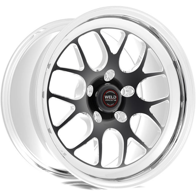 Weld S77 17x8 / 5x4.5mm BP / 5.2in. BS Black Wheel (High Pad) - Non-Beadlock - RPL Performance