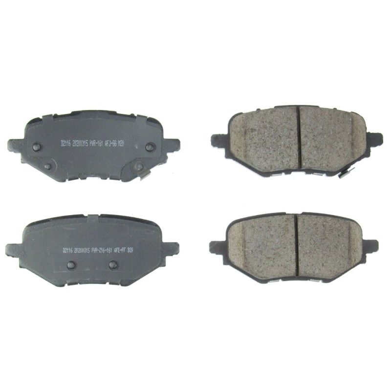 Power Stop 18-19 Honda Clarity Rear Z16 Evolution Ceramic Brake Pads - RPL Performance