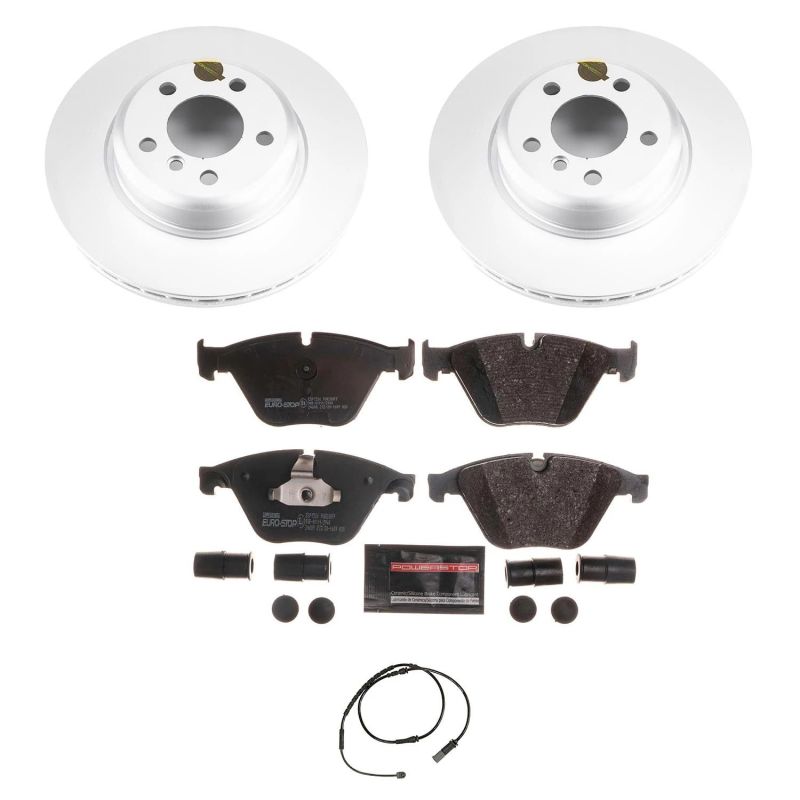 Power Stop 14-16 BMW 528i Front Euro-Stop Brake Kit