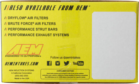 AEM 2006 Civic Si Red Short Ram Intake - RPL Performance
