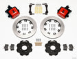 Wilwood Combination Parking Brake Rear Kit 12.19in Red Civic / Integra Disc 2.39 Hub Offset - RPL Performance