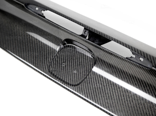 Seibon 14-15 Honda Civic Si Coupe OEM-Style Carbon Fiber Trunk Garnish - RPL Performance