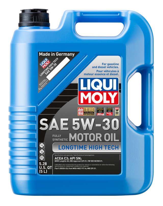 LIQUI MOLY 5L Longtime High Tech Motor Oil SAE 5W30 - RPL Performance