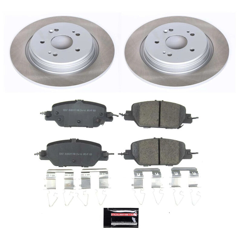 Power Stop 17-23 Honda CR-V Rear Semi-Coated Rotor Kit - RPL Performance