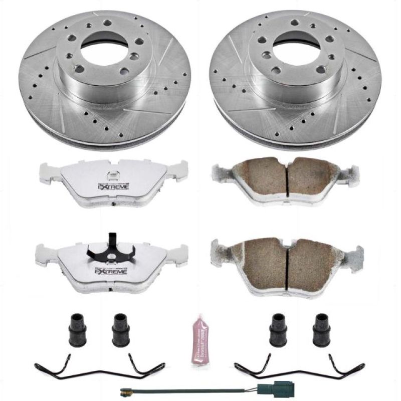 Power Stop 94-95 BMW 540i Front Z26 Street Warrior Brake Kit - RPL Performance